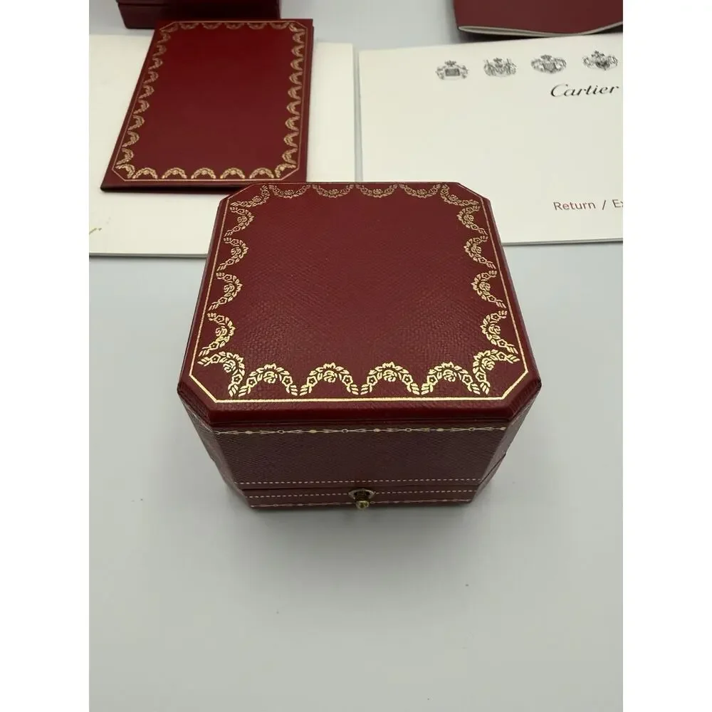 Authentic Cartier Jewelry Ring Box Set With Certificate Booklet & Papers 2016